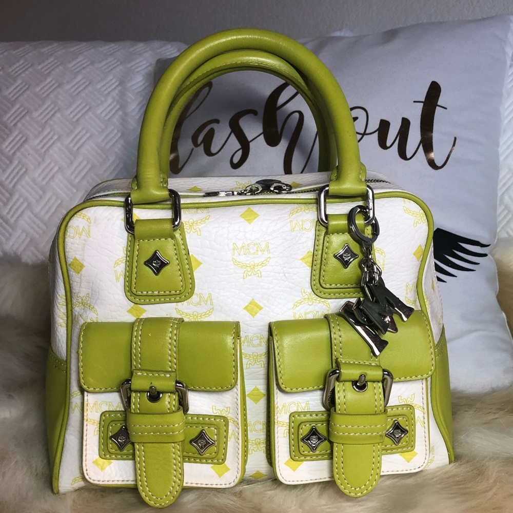 Authentic MCM Monogram Leather Handbag